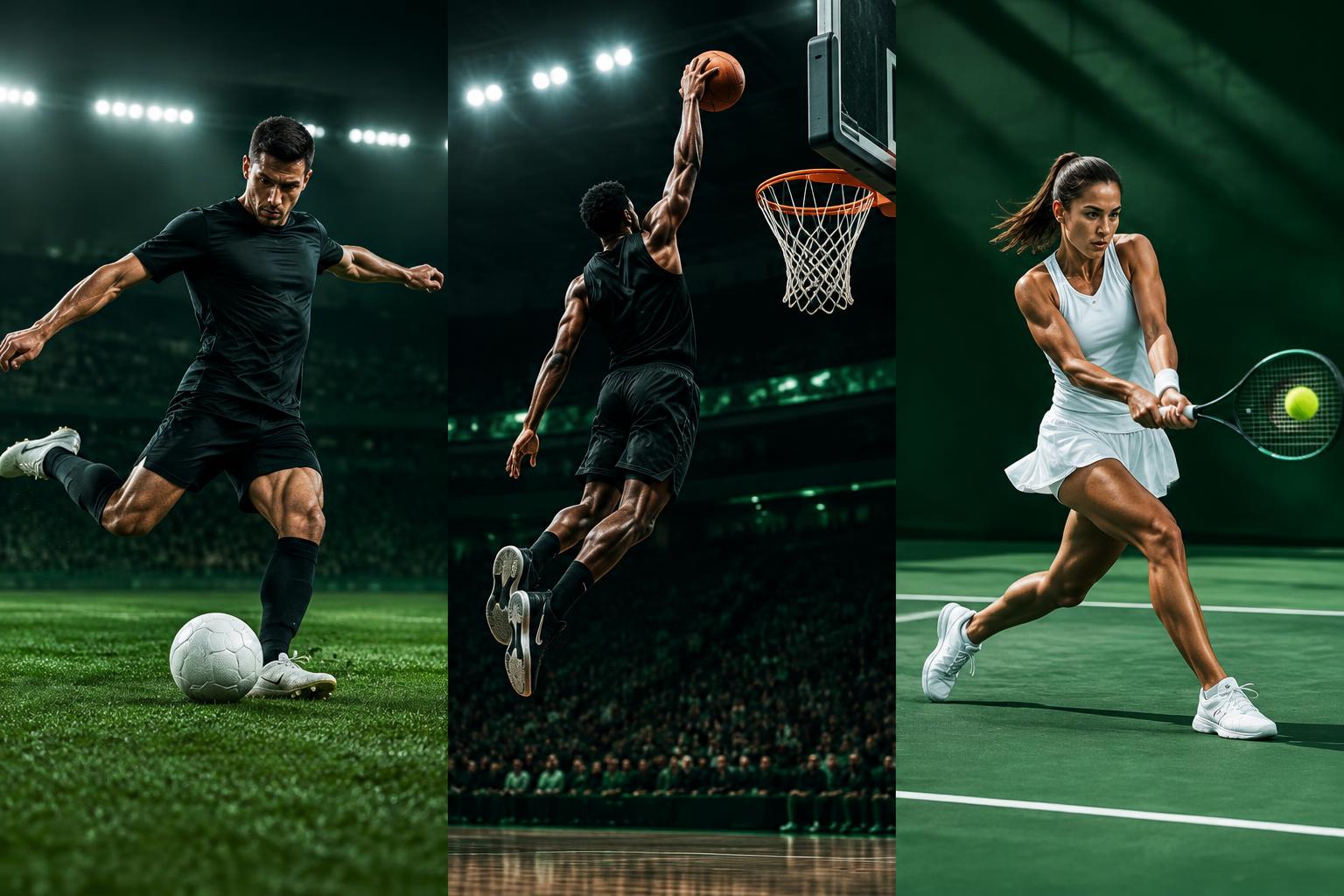 Fútbol, baloncesto y tenis: tres deportes, una misma pasión